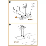  Clear Prop Accessories Me-410 B-1/U2/U4/R4 interior for Airfix, Finemolds kits 1:72 (CPA72120)