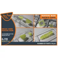   Clear Prop Accessories Mirage 2000D double-sided painting mask for Modelsvit kit 72075 1:72 (CPA72122)