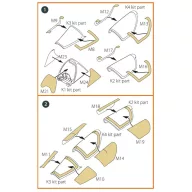   Clear Prop Accessories Mirage 2000D double-sided painting mask for Modelsvit kit 72075 1:72 (CPA72122)
