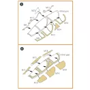 Clear Prop Accessories Mirage 2000D double-sided painting mask for Modelsvit kit 72075 1:72 (CPA72122)