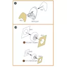 Clear Prop Accessories Mirage 2000D double-sided painting mask for Modelsvit kit 72075 1:72 (CPA72122)