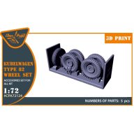   Clear Prop Accessories Kubelwagen type 82 Wheel set 1:72 (CPA72124)