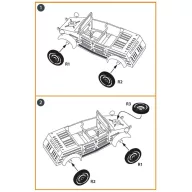   Clear Prop Accessories Kubelwagen type 82 Wheel set 1:72 (CPA72124)