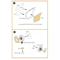   Clear Prop Accessories OV-1B Mohawk Pilot School painting mask for CP kit CP72038 1:72 (CPA72128)