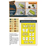   Clear Prop Accessories K-8/JL-8 Karakorum double-sided painting mask for Trumpeter kit 1:72 (CPA72130)