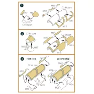   Clear Prop Accessories K-8/JL-8 Karakorum double-sided painting mask for Trumpeter kit 1:72 (CPA72130)