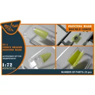   Clear Prop Accessories FC-1 Fierce Dragon double-sided painting mask for Trumpeter kit 1:72 (CPA72131)