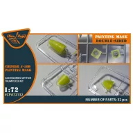   Clear Prop Accessories Chinese J-10B double-sided painting mask for Trumpeter kit 01651 1:72 (CPA72132)