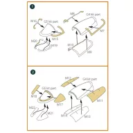   Clear Prop Accessories Chinese J-10B double-sided painting mask for Trumpeter kit 01651 1:72 (CPA72132)