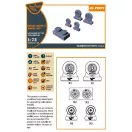 Clear Prop Accessories Fairey Delta 2 wheel set for Dora Wings kit 1:72 (CPA72133)