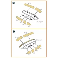   Clear Prop Accessories DH.88 Comet painting mask for CP kits 1:72 (CPA72134)