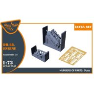   Clear Prop Accessories DH.88 Comet engine set 3D print 1:72 (CPA72141)