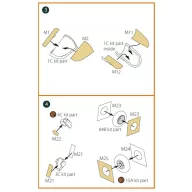   Clear Prop Accessories AMX-T double-sided painting mask for Italeri kits 1:72 (CPA72142)