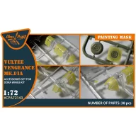   Clear Prop Accessories Vultee Vengeance Mk.I/IA painting mask for Dora Wings kit 1:72 (CPA72143)