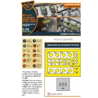   Clear Prop Accessories M1114 Up-armored HMMWV Frag 5 W/GPK Turren painting mask for T-Model kit 1:72 (CPA72145)