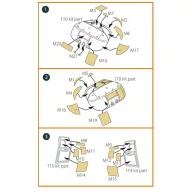   Clear Prop Accessories CH-46 painting mask for Fujimi kits 1:72 (CPA72156)
