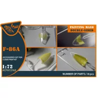   Clear Prop Accessories F-86A double-sided painting mask for CP kits 1:72 (CPA72162)