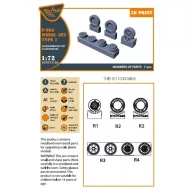   Clear Prop Accessories F-86A wheel set type 1 for CP kits 1:72 (CPA72163)