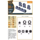 Clear Prop Accessories F-86A wheel set type 2 for CP kits 1:72 (CPA72164)