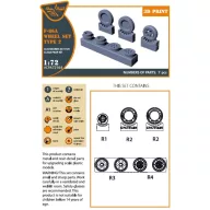   Clear Prop Accessories F-86A wheel set type 2 for CP kits 1:72 (CPA72164)
