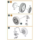 Clear Prop Accessories F-86A wheel set type 2 for CP kits 1:72 (CPA72164)