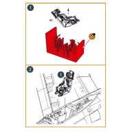   Clear Prop Accessories F-86A Ejection seat early for CP kits 1:72 (CPA72165)