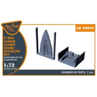   Clear Prop Accessories F-86A Closed canopy frame detailing set for CP kits 1:72 (CPA72167)