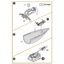 Clear Prop Accessories F-86A Closed canopy frame detailing set for CP kits 1:72 (CPA72167)