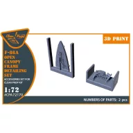   Clear Prop Accessories F-86A Open canopy frame detailing set for CP kits 1:72 (CPA72170)