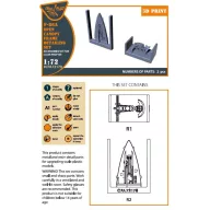   Clear Prop Accessories F-86A Open canopy frame detailing set for CP kits 1:72 (CPA72170)