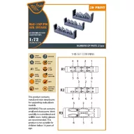   Clear Prop Accessories MiG-19P/PM Air intake for CP kits 1:72 (CPA72172)