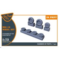   Clear Prop Accessories MiG-19 wheel set for CP kits 1:72 (CPA72175)