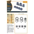Clear Prop Accessories MiG-19 wheel set for CP kits 1:72 (CPA72175)