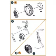   Clear Prop Accessories MiG-19 wheel set for CP kits 1:72 (CPA72175)