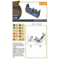   Clear Prop Accessories MiG-19 Ejection seat and instrument panel cover for CP kits 1:72 (CPA72176)
