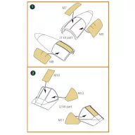   Clear Prop Accessories A2D-1 Skyshark painting mask for CP kits 1:72 (CPA72183)
