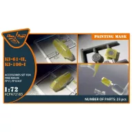   Clear Prop Accessories Ki-61-II, Ki-100-I painting mask for Finemolds FP17,FP19 kits 1:72 (CPA72185)