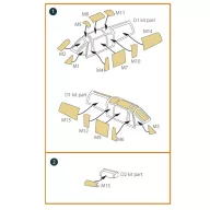   Clear Prop Accessories Ki-61-II, Ki-100-I painting mask for Finemolds FP17,FP19 kits 1:72 (CPA72185)