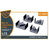   Clear Prop Accessories MiG-19 undercarriage covers for CP kits 1:72 (CPA72188)