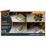   Clear Prop Accessories J2M3 Raiden painting mask for Hasegawa kits 1:72 (CPA72189)