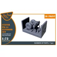   Clear Prop Accessories Culver PQ-14 Exterior set for CP kits 1:72 (CPA72191)