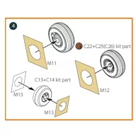   Clear Prop Accessories Culver PQ-14 (all versions) painting mask for CP kits 1:72 (CPA72192)