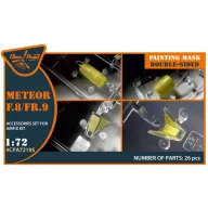   Clear Prop Accessories Meteor F.8/FR.9 double-sided painting mask for Airfix kit 1:72 (CPA72195)