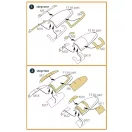 Clear Prop Accessories Meteor F.8/FR.9 double-sided painting mask for Airfix kit 1:72 (CPA72195)