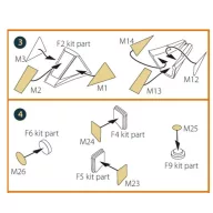   Clear Prop Accessories Meteor F.8/FR.9 double-sided painting mask for Airfix kit 1:72 (CPA72195)