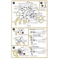   Clear Prop Accessories TBM-3/TBF-1C Avenger painting mask for Hobby Boss kit 1:72 (CPA72196)