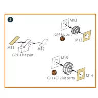   Clear Prop Accessories Mirage-2000C double-sided painting mask for Dream Model kits 1:72 (CPA72198)