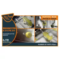   Clear Prop Accessories Mosquito B.XVI/PRXVI double-sided painting mask for Airfix kit 1:72 (CPA72199)