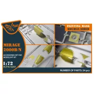   Clear Prop Accessories Mirage 2000B/N double-sided painting mask for Modelsvit kit 1:72 (CPA72201)