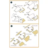   Clear Prop Accessories Mirage 2000B/N double-sided painting mask for Modelsvit kit 1:72 (CPA72201)